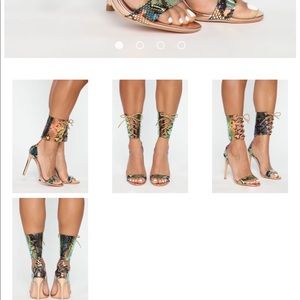 Fashionnova multi colored heel